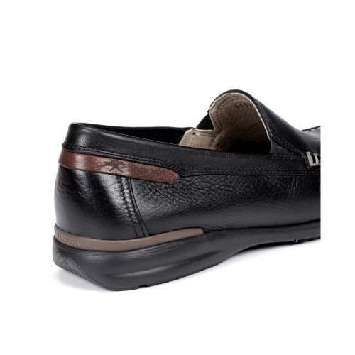 Mocasines de hombre Fluchos en color negro con pespuntes Negro
