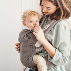Mochila portabebe Quokkababy E-carrier 3 posiciones Verde Agua