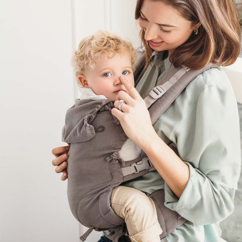 Mochila portabebe Quokkababy E-carrier 3 posiciones Verde Agua