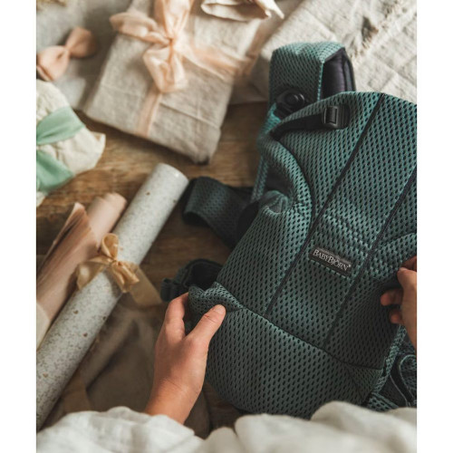 Mochila portabebés BabyBjörn Move 3D Mesh 3 posiciones Verde grisáceo