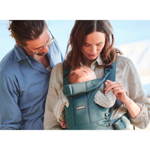Mochila portabebés BabyBjörn Move 3D Mesh 3 posiciones Verde grisáceo