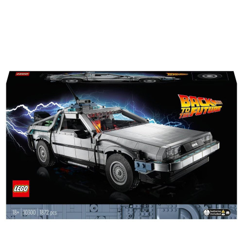 Modelo de Construcción de Coche Delorean Máquina del Tiempo de Regreso al Futuro LEGO Icons - 10300