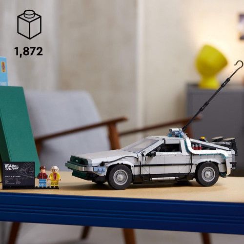 Modelo de Construcción de Coche Delorean Máquina del Tiempo de Regreso al Futuro LEGO Icons - 10300