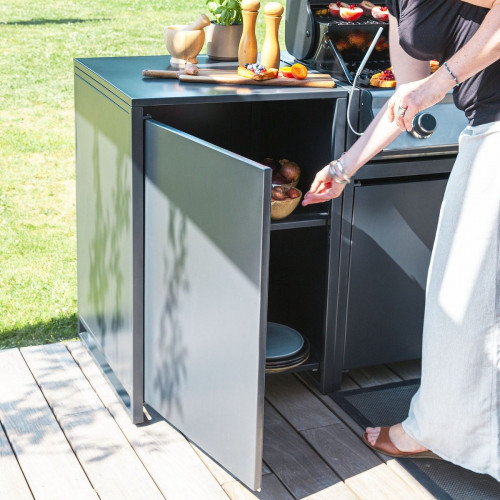 Módulo bancada para cocina de exterior de aluminio Europa 90 x 60 x 117 cm