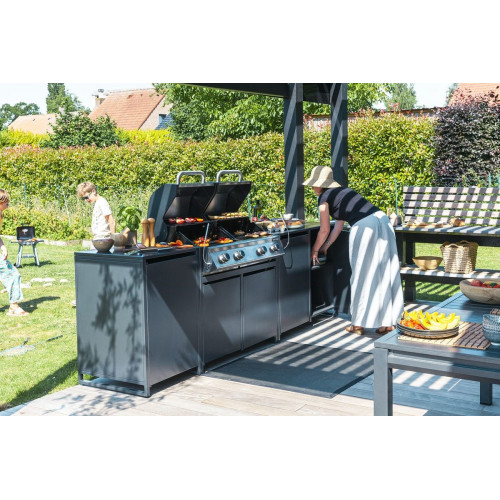 Módulo bancada para cocina de exterior de aluminio Europa 90 x 60 x 117 cm