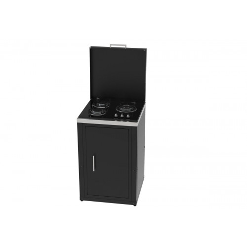 Modulo para cocina de exterior de Acero con hornillo Milano 100 x 60.7 x 60.7 cm