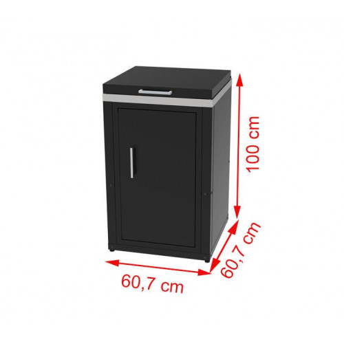 Modulo para cocina de exterior de Acero con hornillo Milano 100 x 60.7 x 60.7 cm