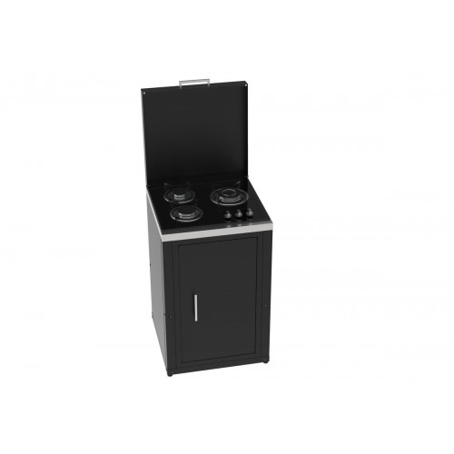 Modulo para cocina de exterior de Acero con hornillo Milano 100 x 60.7 x 60.7 cm