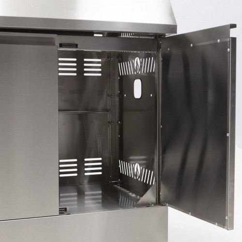 Modulo para cocina de exterior de acero inoxidable con fregadero Ilo 90 x 55.3 x 73 cm