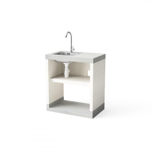 Módulo para cocina de exterior de hormigón con fregadero Venit 88 x 78 x 47 cm