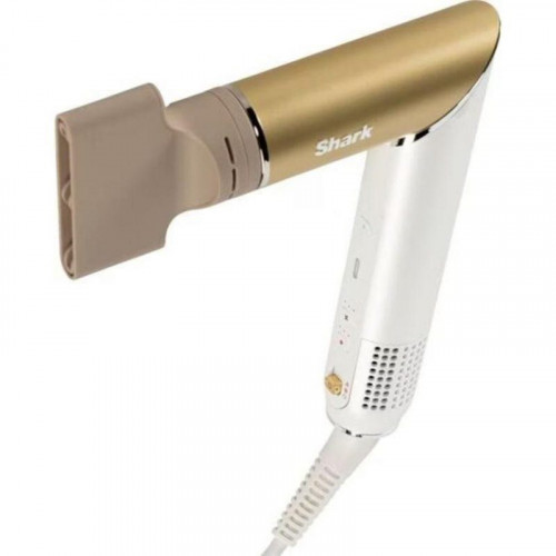 Moldeador Multifunción Shark Glam Straight & Waves 1500W Cerámica Airflow 3 Temperaturas 4 Accesorios Oro Blanco