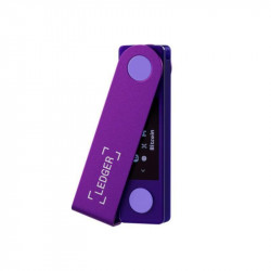Monedero offline Ledger Nano X Púrpura Bluetooth USB para criptomonedas