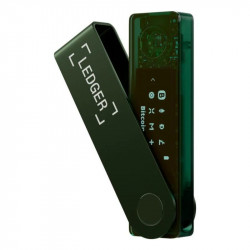 Monedero offline LEDGER Nano X Verde Bluetooth y USB-C con pantalla OLED