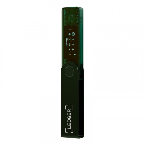 Monedero offline LEDGER Nano X Verde Bluetooth y USB-C con pantalla OLED