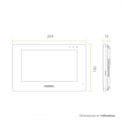 Monitor adicional para videoportero FERMAX See-U Wifi 7