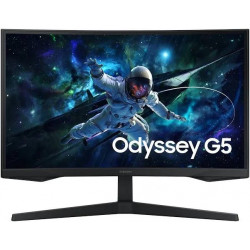 Monitor curvo para juegos Samsung odyssey g55c de 27 pulgadas resolución qhd 1000r