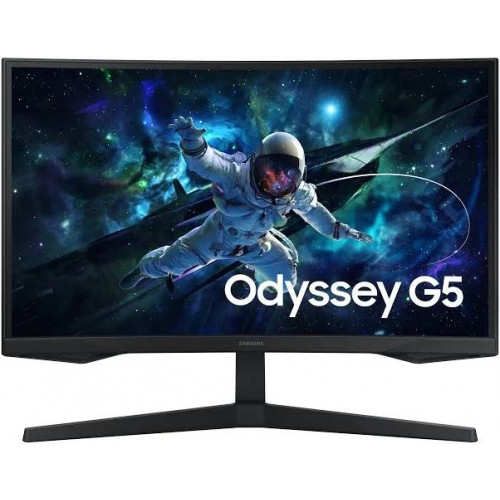 Monitor curvo para juegos Samsung odyssey g55c de 27 pulgadas resolución qhd 1000r