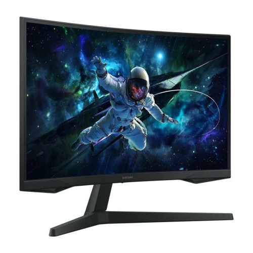 Monitor curvo para juegos Samsung odyssey g55c de 27 pulgadas resolución qhd 1000r