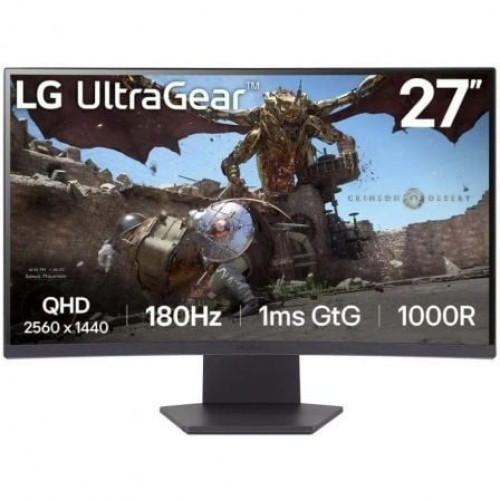 Monitor Gaming Curvo LG UltraGear 27GS60QC-B 27′