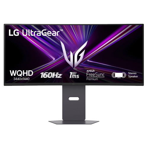 Monitor Gaming Ultraparonámico Curvo Lg Ultragear 34G600A-B 34'/ Wqhd/ Multimedia/ 5Ms/ 160Hz/ Va/ Regulable En Altura/ Negro
