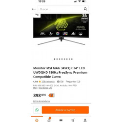 Monitor MSI 345CQR