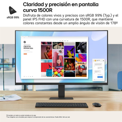 Monitor PC curvo 69cm (27