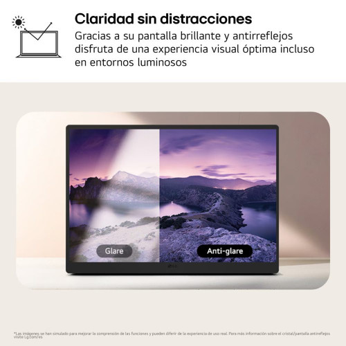 Monitor PC portátil 43cm (17