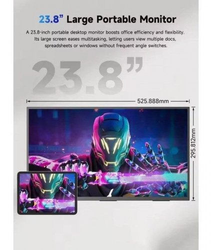 Monitor Uperfect 23.8 Pulgadas Ips 120hz Pantalla Táctil
