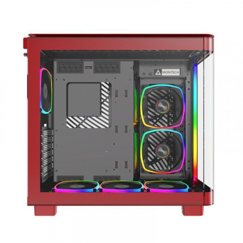 Montech KING 95 PRO Cristal Templado USB 3.2 Rojo