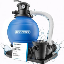 Monzana Depuradora piscina 15.900 l/h 600V filtro de arena