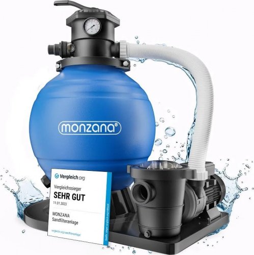 Monzana Depuradora piscina 15.900 l/h 600V filtro de arena