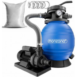 Monzana Depuradora piscina filtro de arena 10.200L/h depósito XL