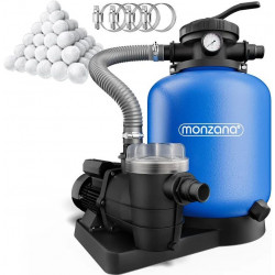 Monzana Depuradora piscina sistema filtro de arena 11.000 l/h 30L