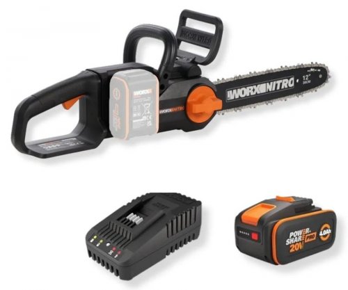 Motosierra a batería Worx Nitro 20V 4ah 30 cm longitud espada wg350e