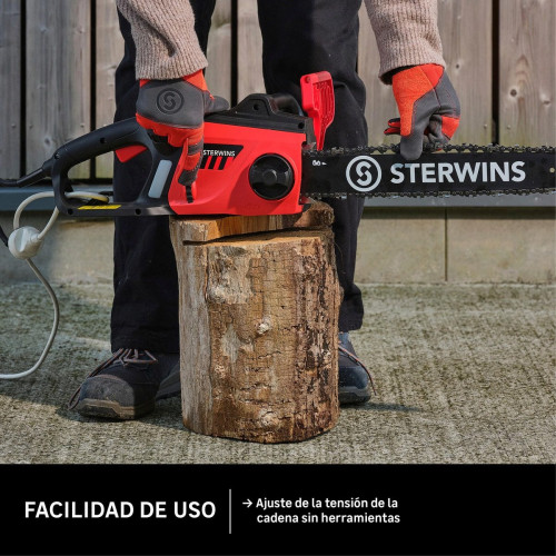 Motosierra eléctrica STERWINS 2400W 45 cm largo espada