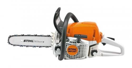 Motosierra Stihl MS231 42.6cc mezcla con barra 45cm cadena y protección barra