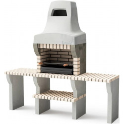 MOVELAR Barbacoa obra carb-len bailen xl plus 2 bancadas c/b