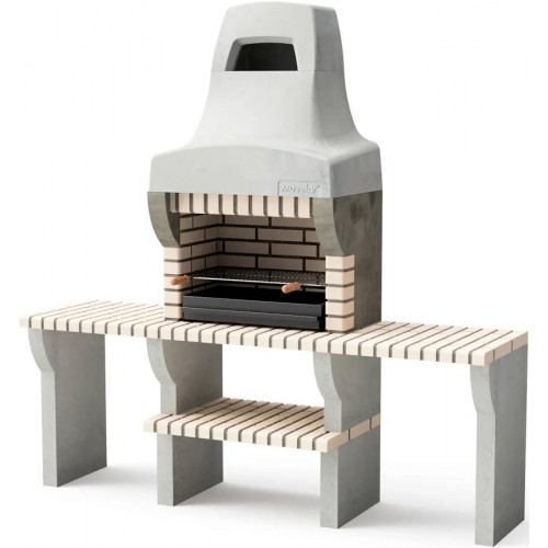 MOVELAR Barbacoa obra carb-len bailen xl plus 2 bancadas c/b