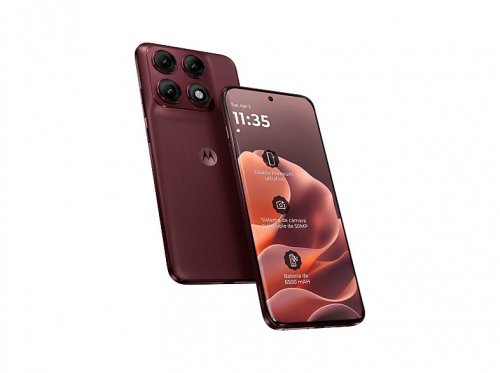 Móvil - motorola edge 70 pro, Zinfandel, 512GB, 12GB RAM, 6.78