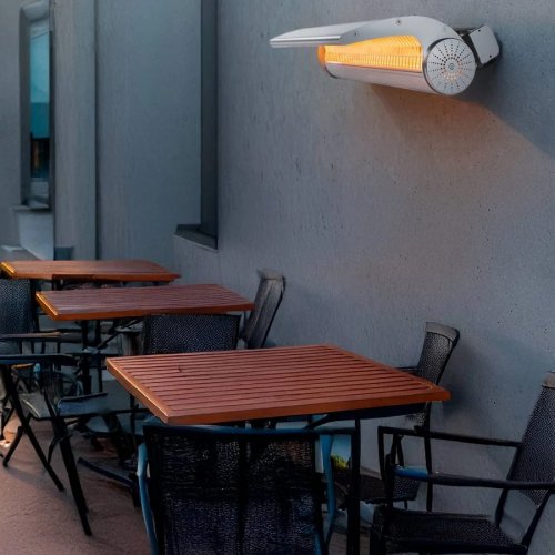 MPC Estepona Calefactor Reflector de Pared para Exterior con Mando a Distancia 2000w