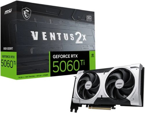 MSI GeForce RTX 5060 Ti · 8GB GDDR7 · VENTUS 2X OC PLUS