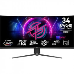 MSI MPG 346CQRF X24 34″ 3440 x 1440 240Hz VA Curvo 0.5ms USB-C DisplayHDR400 Adaptive-Sync