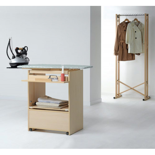 Mueble con tabla de planchar 124x64 Stiraemolla Foppapedretti Natural
