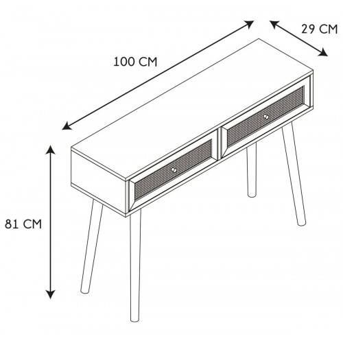 Mueble consola 2 cajones BALI