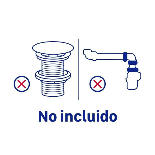 Mueble de baño con lavabo Espacio F39 + Lavabo blanco 60x39 cm fondo reducido con 2 cajones