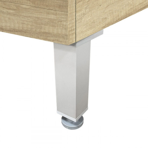 Mueble de baño con lavabo Espacio L olmo mate 60x35 cm fondo reducido con 2 cajones