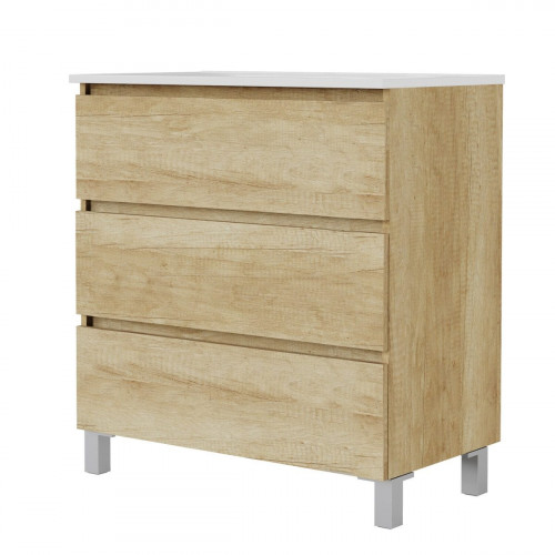 Mueble de baño Espacio marrón 80x46 cm (lavabo no incluido)