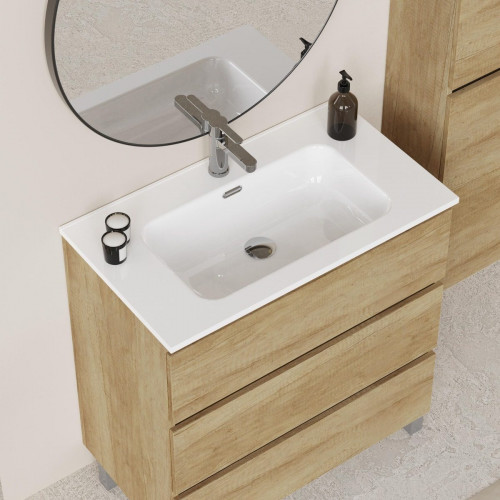 Mueble de baño Espacio marrón 80x46 cm (lavabo no incluido)