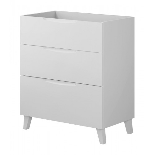Mueble de baño New asimétrico blanco roto 100x45 cm (lavabo no incluido)