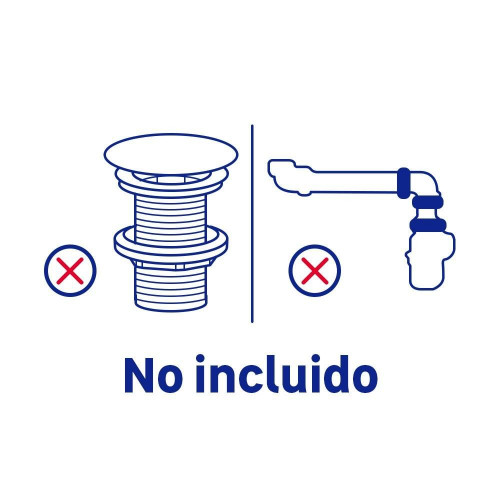Mueble de baño New asimétrico blanco roto 100x45 cm (lavabo no incluido)